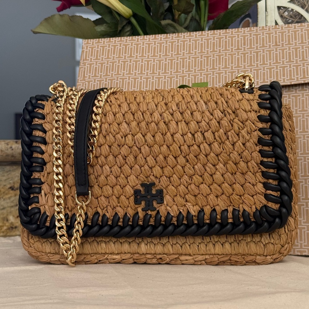 Tory Burch Tan and Black Shoulder Bag - Picture 3 of 9